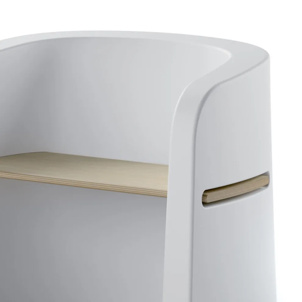 Gartenbank aus Polyethylen und Birkenholz Made in Italy - Talula