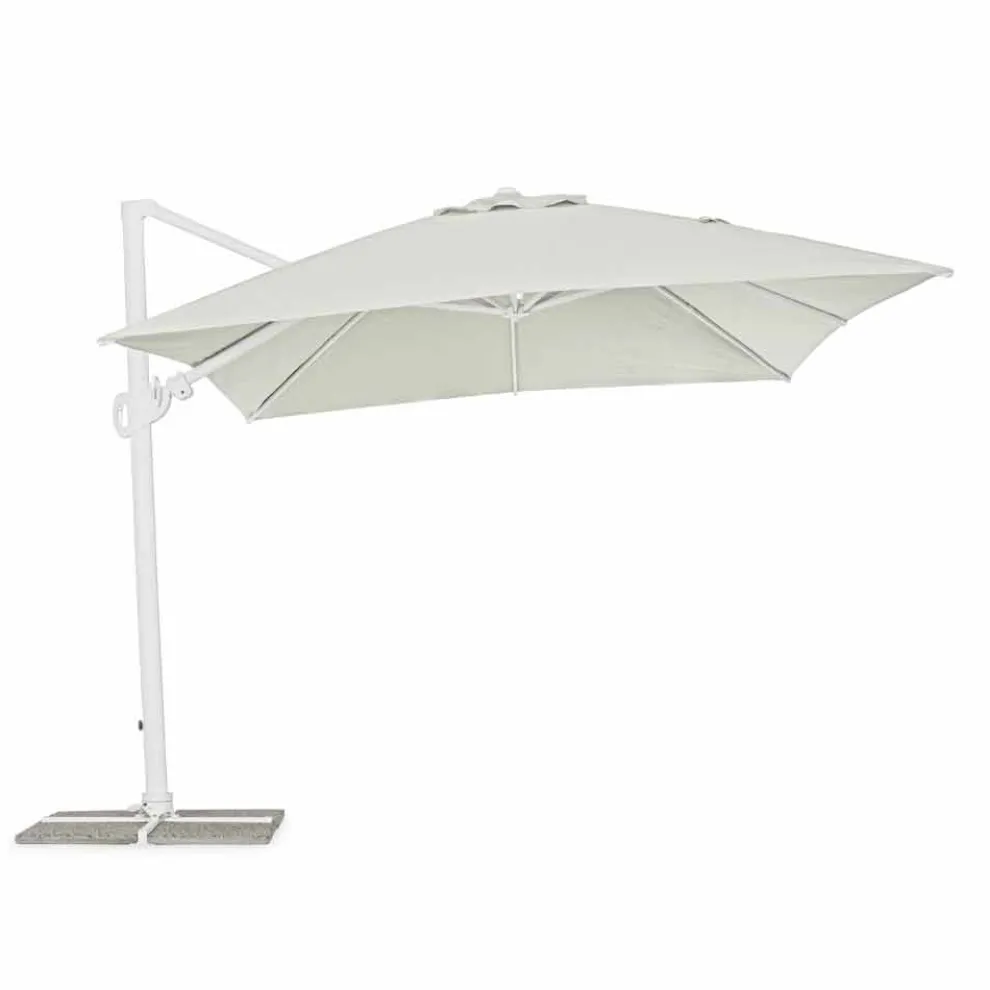 3x4 Aluminium Gartenschirm mit Polyestergewebe - Fasma