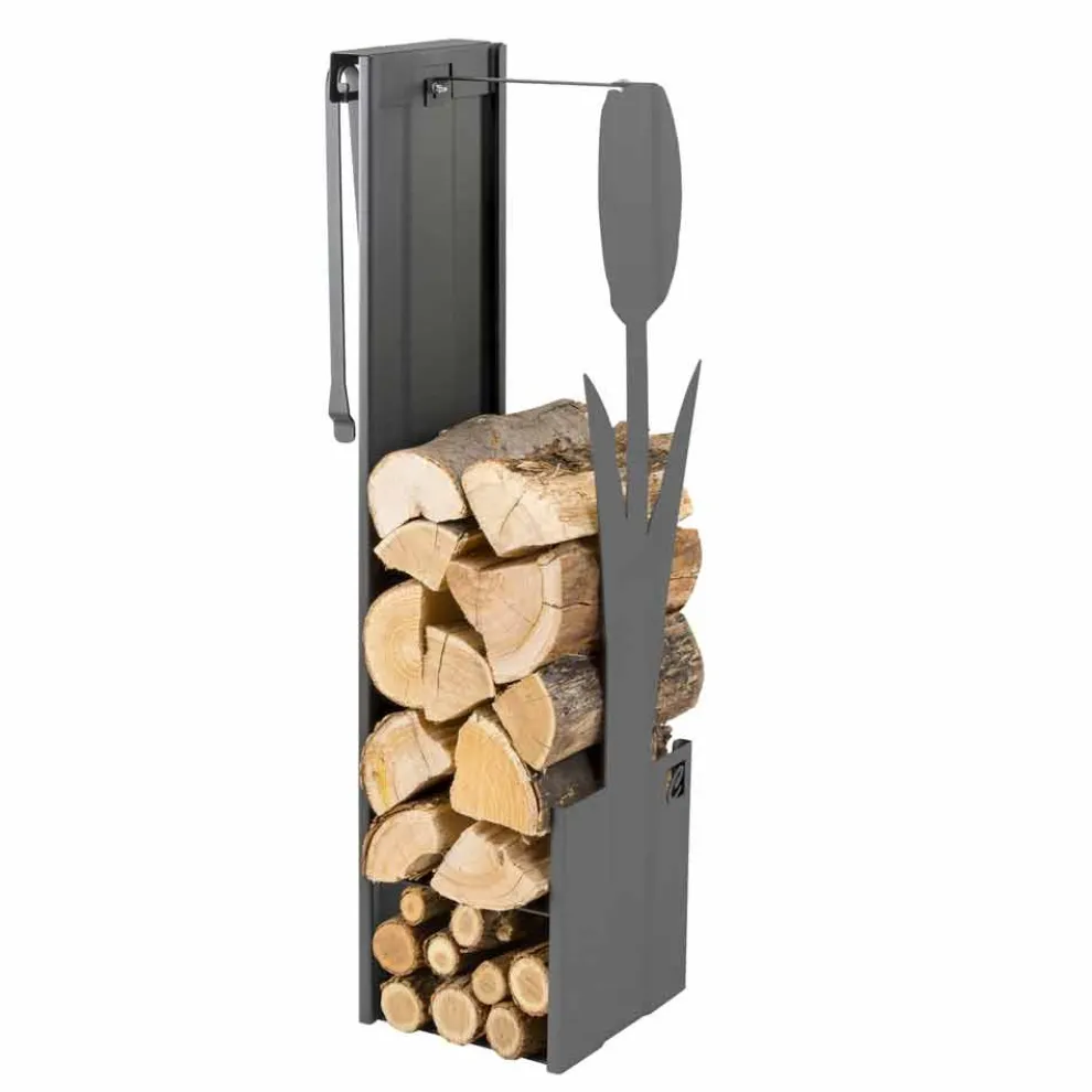 Interner schwarzer Holzhalter mit modernem Design und Werkzeugen - Maestrale3