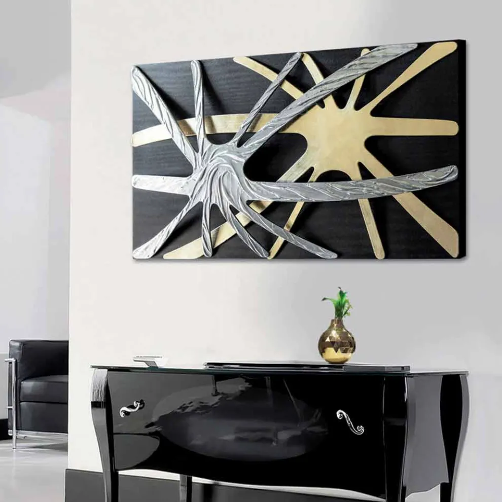 Abstraktes Design Gemälde Spider von Viadurini Decor