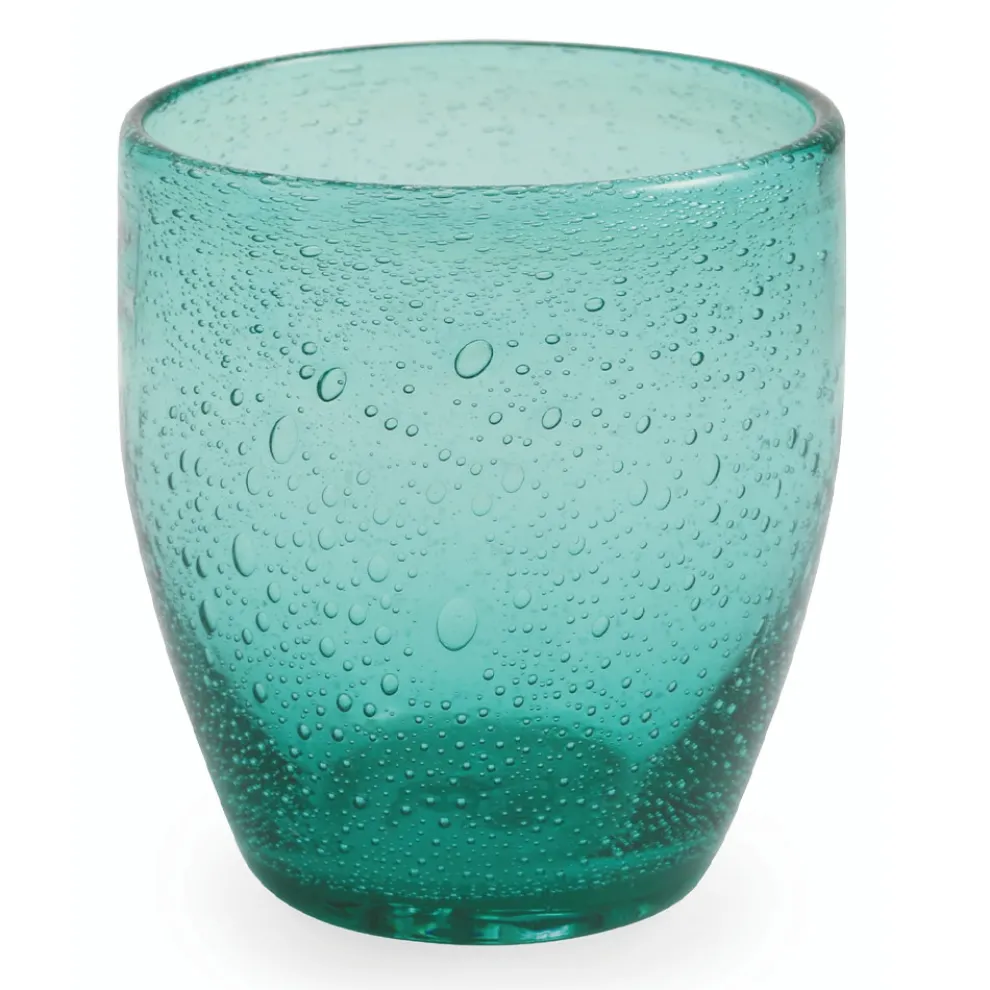 Set mit 12 Wassergläsern aus farbigem mundgeblasenem Glas - Guerrero