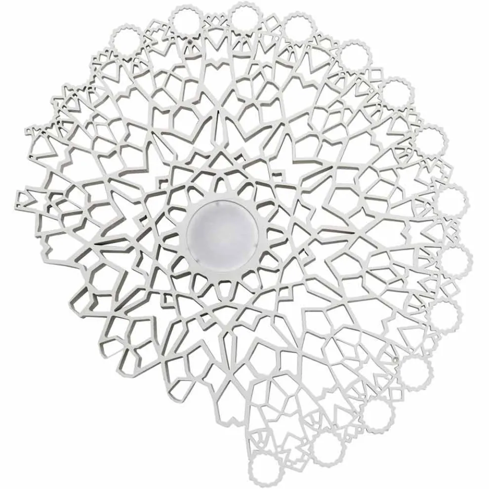Applique Deckenleuchte in Weiß Technopolymer Design 2 Größen - Kathedrale