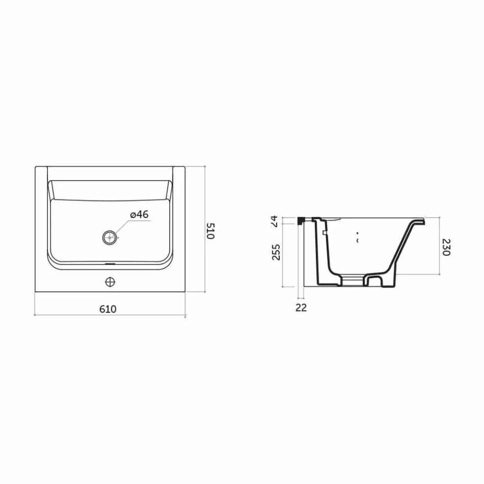 Arbeitsplatte und Wandeinsatz aus Keramik Satri in modernem Design