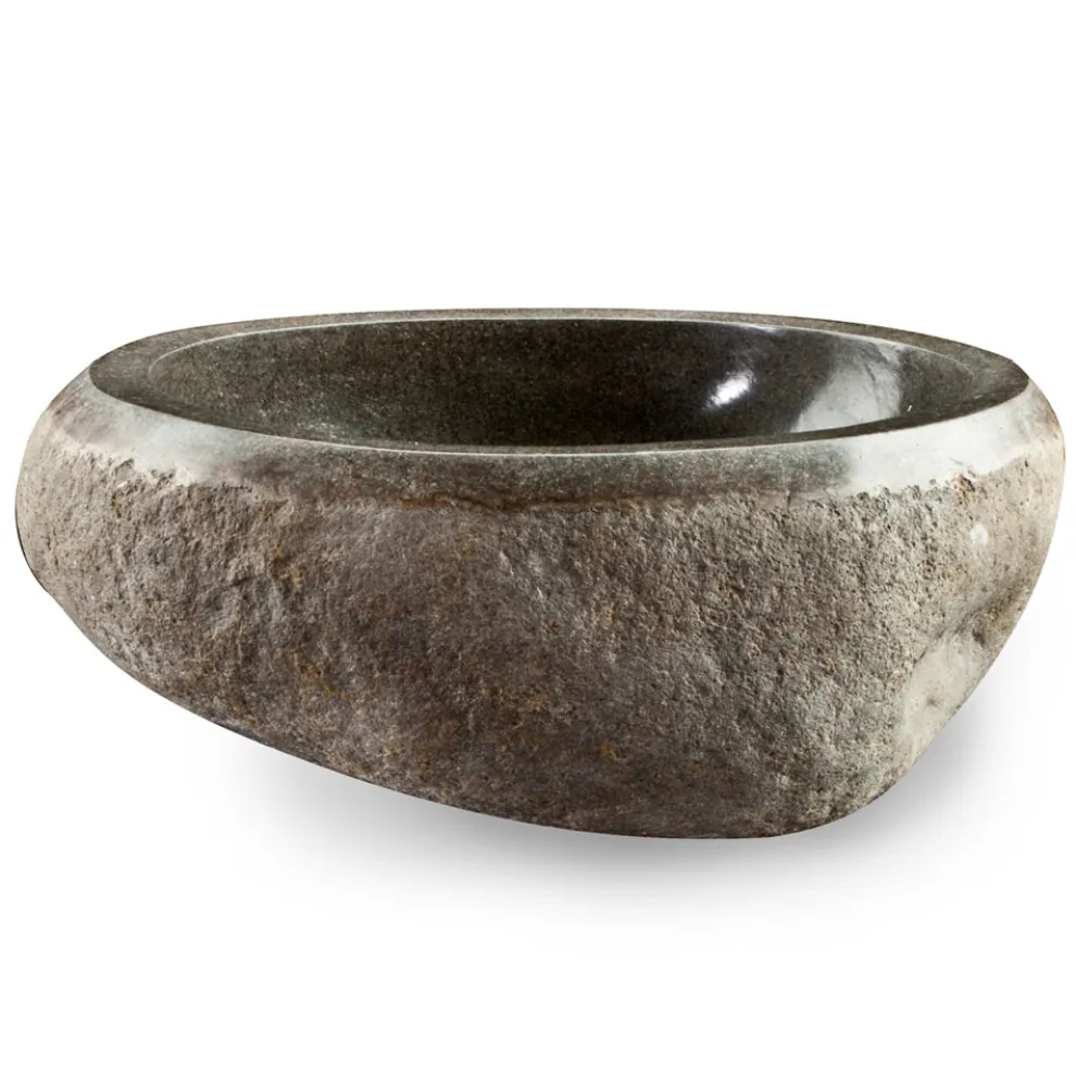 Artisan Countertop Washbasin im modernen Fluss-Naturstein - Aurea