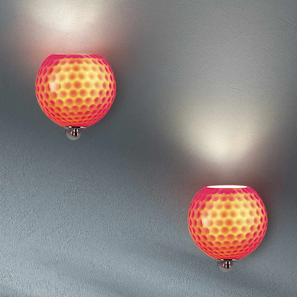 Artisan Wandlampe aus venezianischem geblasenem Glas - Bolle Balloton