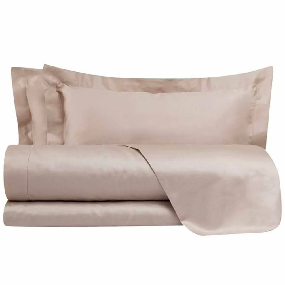 Baumwollsatinplatten für Doppelbett Solid Color - Freesia