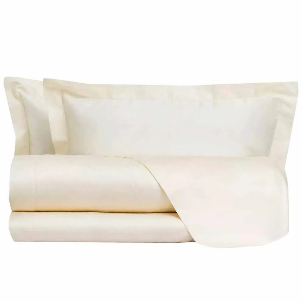 Baumwollsatinplatten für Doppelbett Solid Color - Freesia