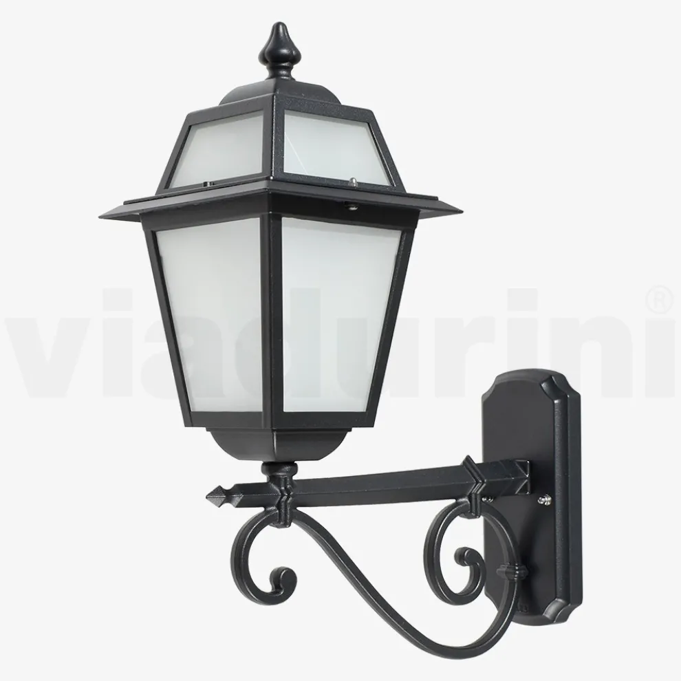 Außenlampe aus anthrazitfarbenem Aluminium und Glas Made in Italy - Elric