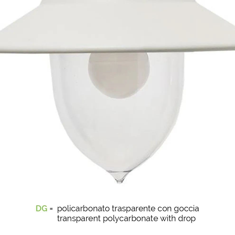 Außenlampe im Vintage-Stil aus Aluminium, hergestellt in Italien – Cassandra