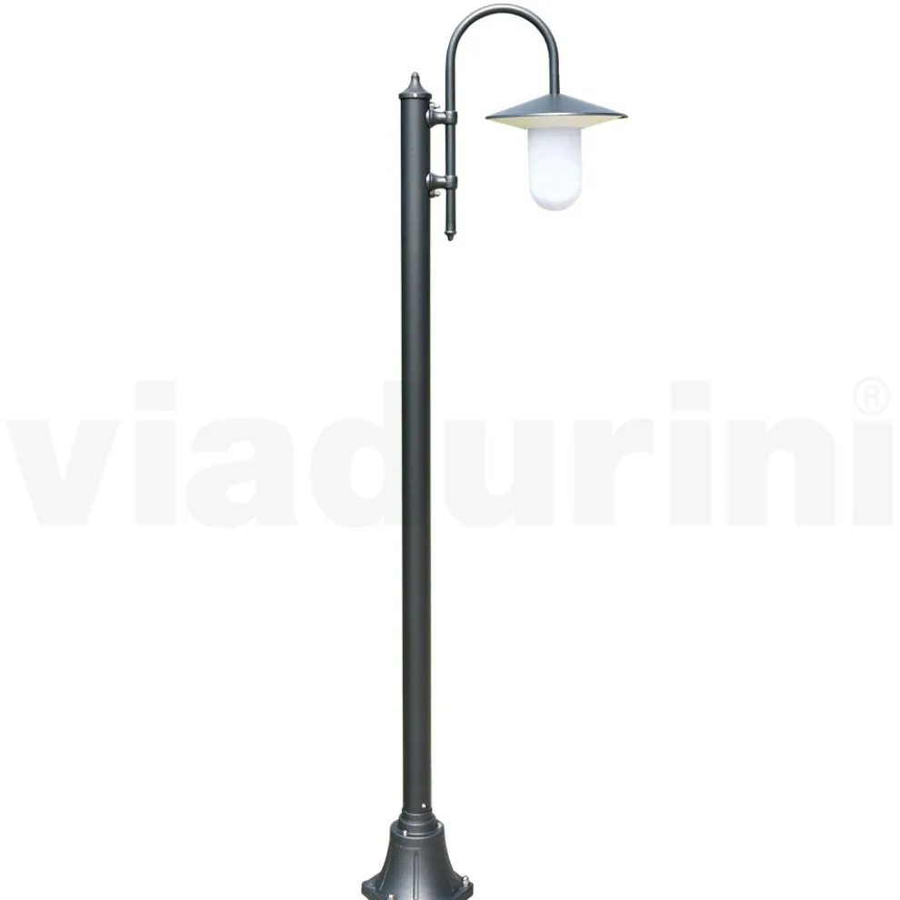 Außenlampe im Vintage-Stil aus anthrazitfarbenem Aluminium, hergestellt in Italien – Belen