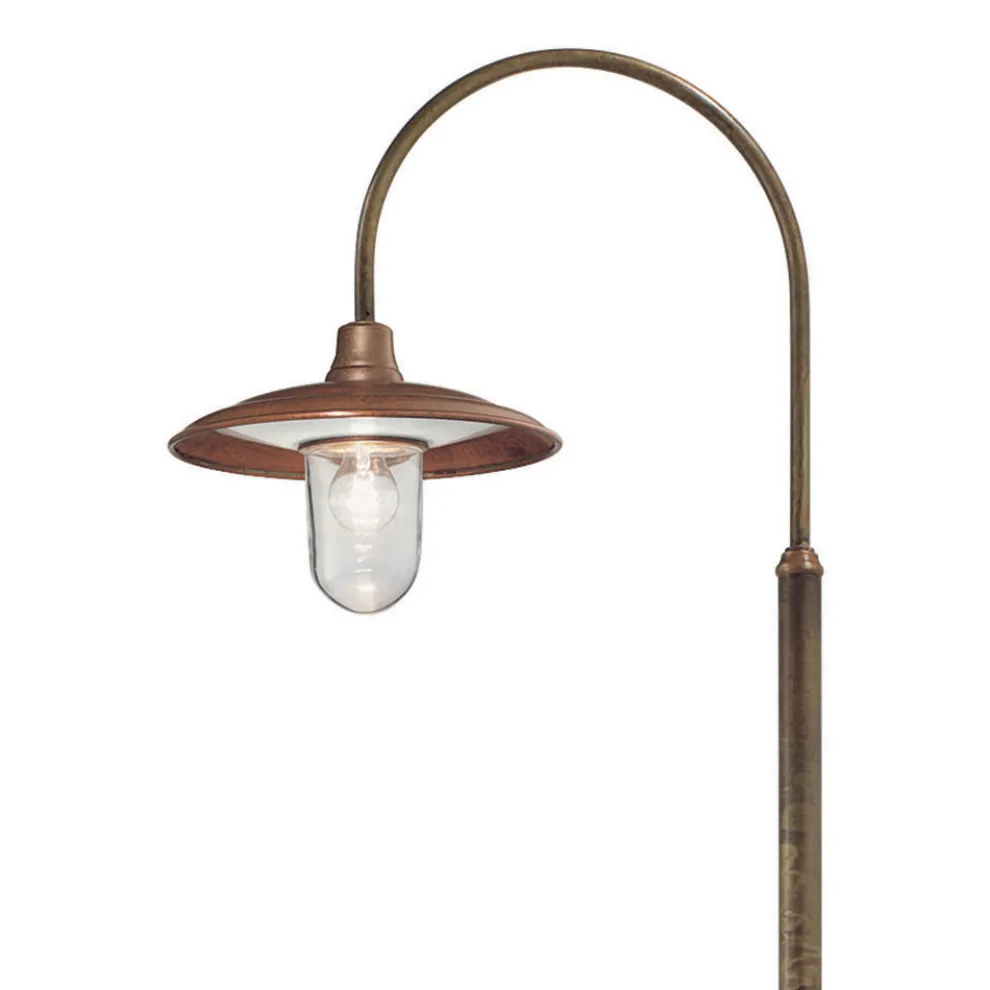 Außenlampe mit Messingrahmen, hergestellt in Italien – Schnecke