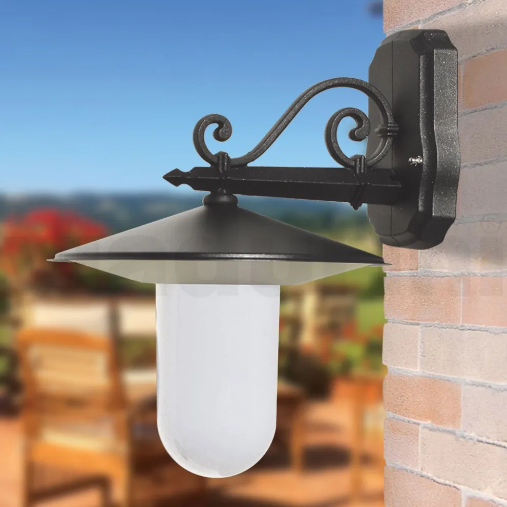 Außenleuchte aus anthrazitgrauem Aluminium, hergestellt in Italien – Belen