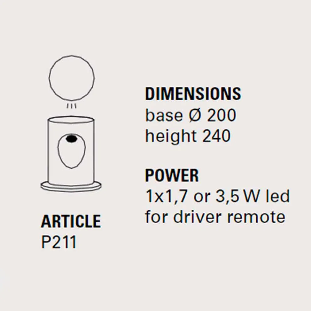 Außenstehleuchte aus farbigem Ton U-Boat - Toscot