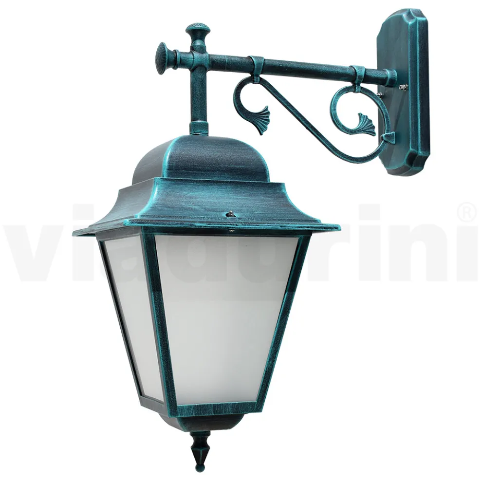 Außenwandlaterne aus Aluminium und sandgestrahltem Glas - Alchemist