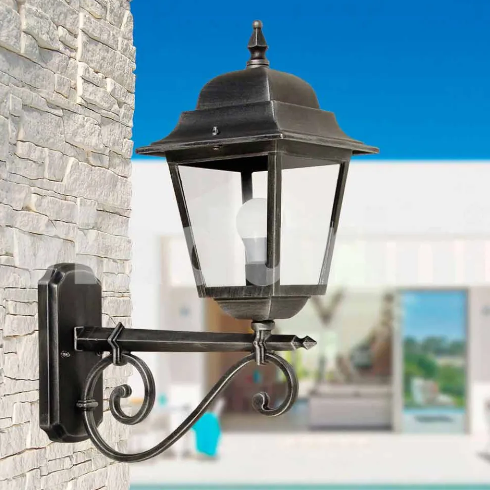 Außenwandleuchte aus Aluminium, hergestellt in Italien, Aquilina