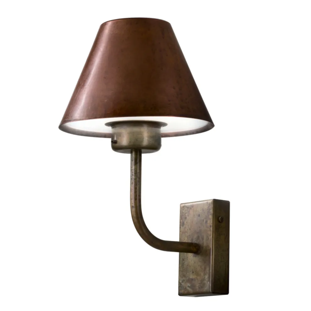 Außenwandleuchte aus Messing und Kupfer, hergestellt in Italien – Sword