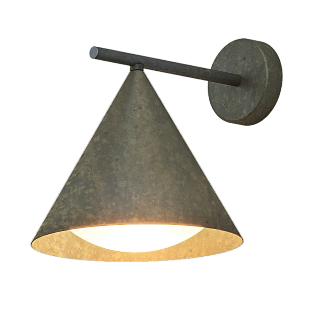 Außenwandleuchte aus Messing und Glas, hergestellt in Italien – Rain