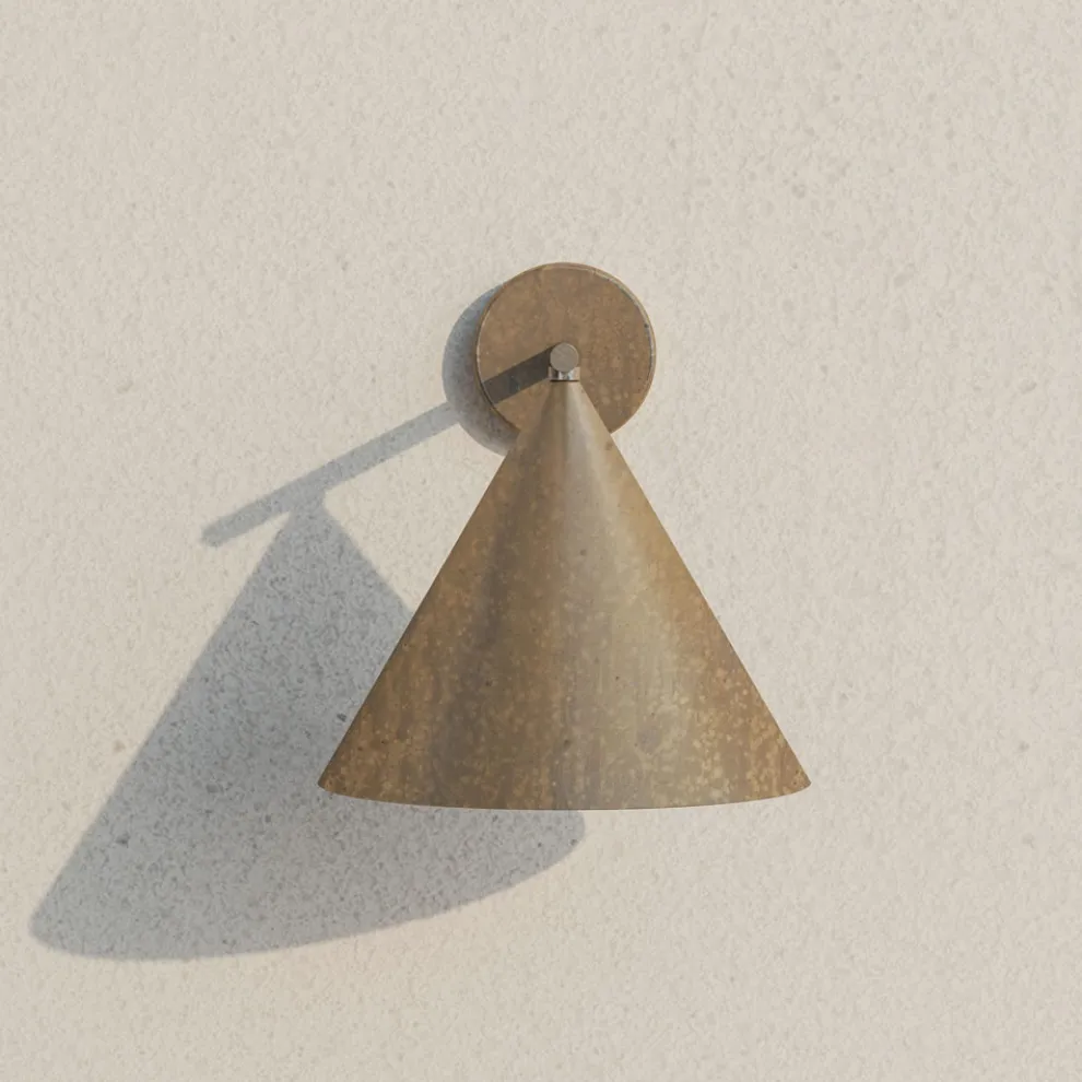 Außenwandleuchte aus Messing und Glas, hergestellt in Italien – Rain