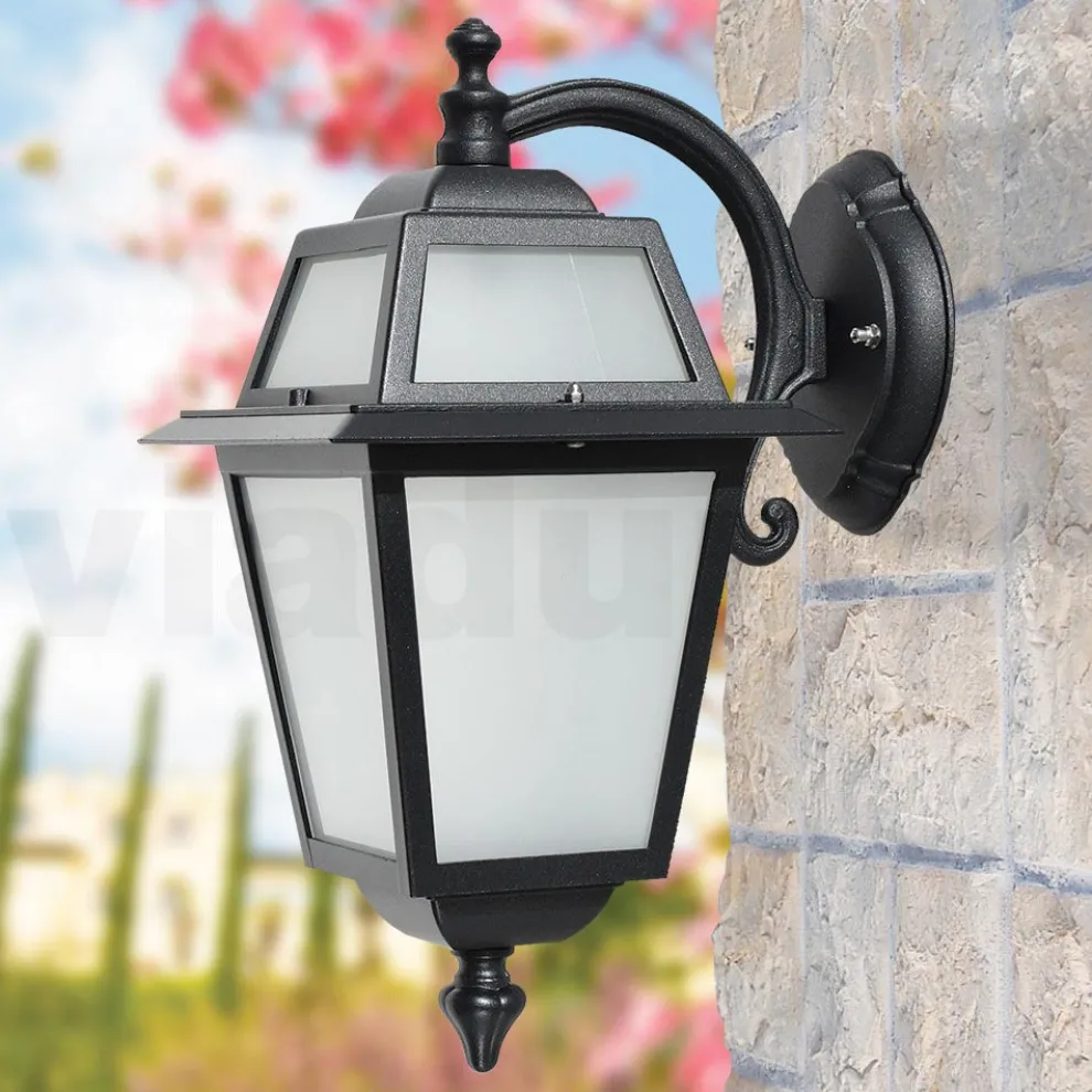 Außenwandleuchte aus Aluminiumdruckguss und Glas Made in Italy - Elric