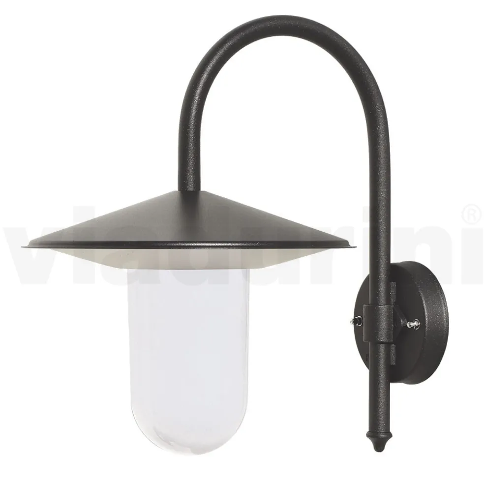 Außenwandleuchte aus grauem Aluminium, hergestellt in Italien – Belen