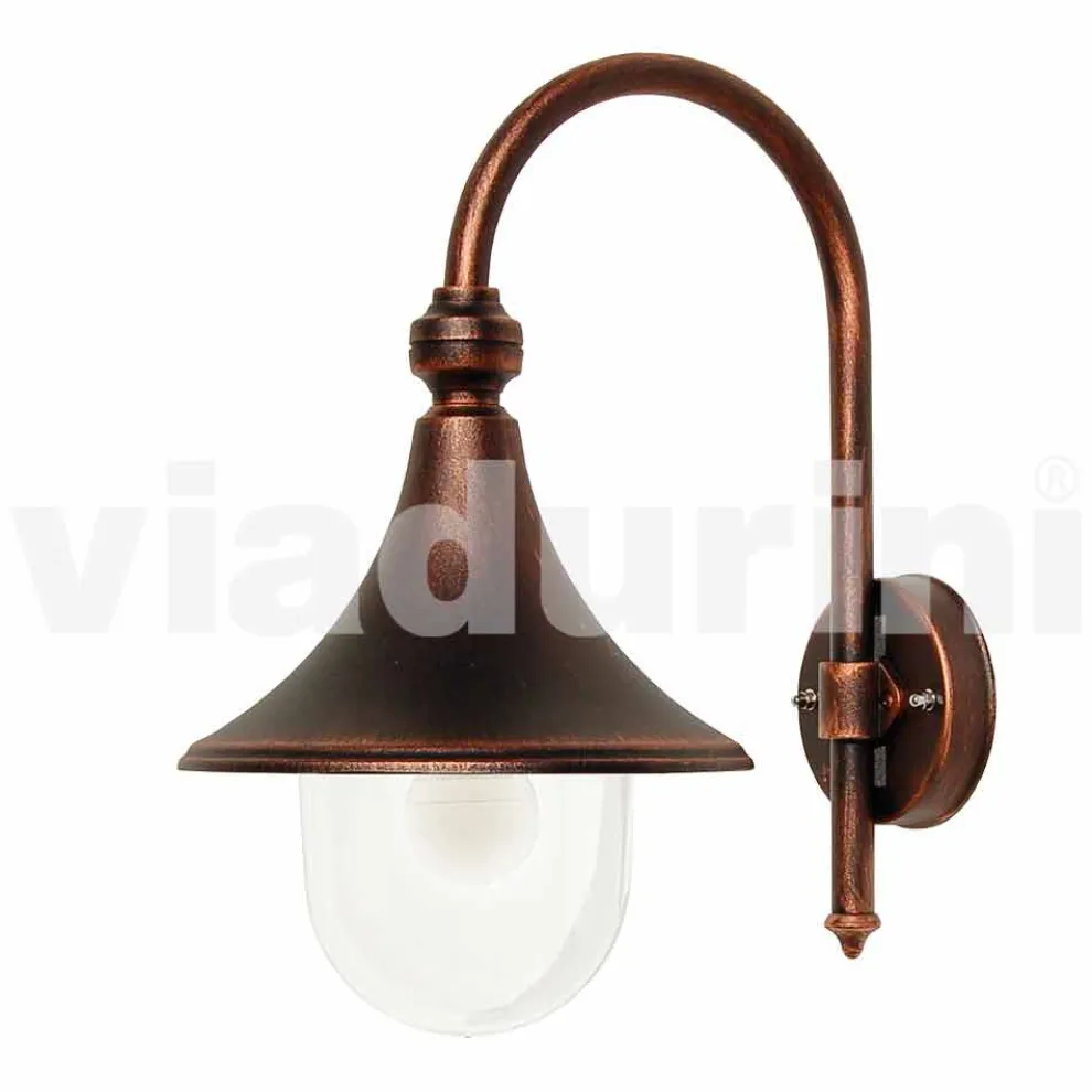 Außenwandleuchte aus Aluminiumdruckguss, hergestellt in Italien, Anusca