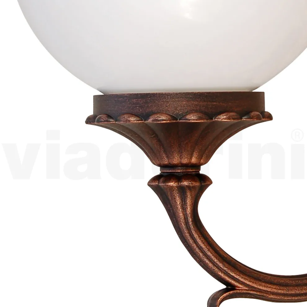 Außenwandleuchte aus Aluminiumdruckguss und Acrylkugel - Trovanero