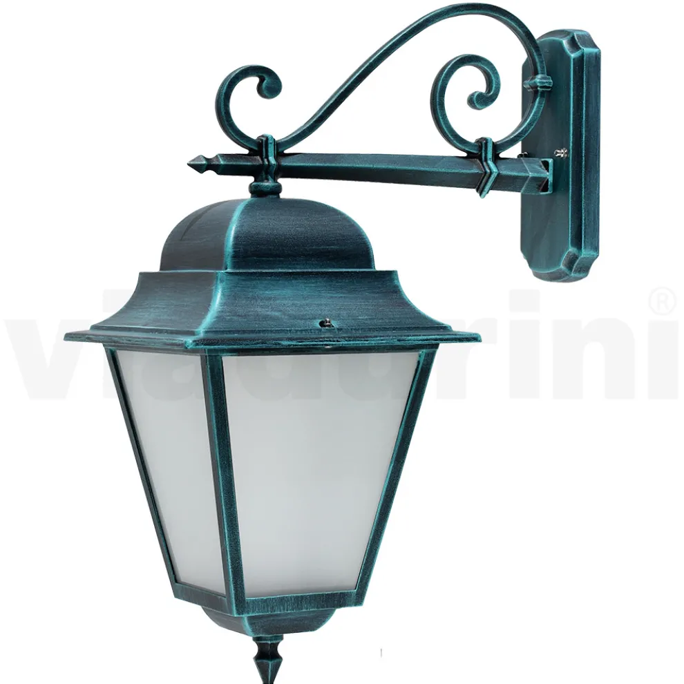 Außenwandleuchte aus Aluminium und sandgestrahltem Glas - Alchemist