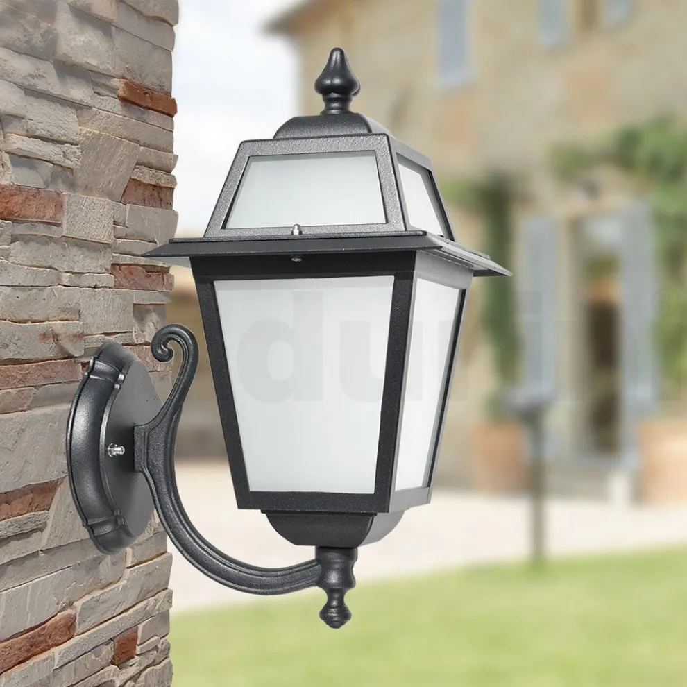 Außenwandleuchte aus Aluminiumdruckguss und Glas Made in Italy - Elric