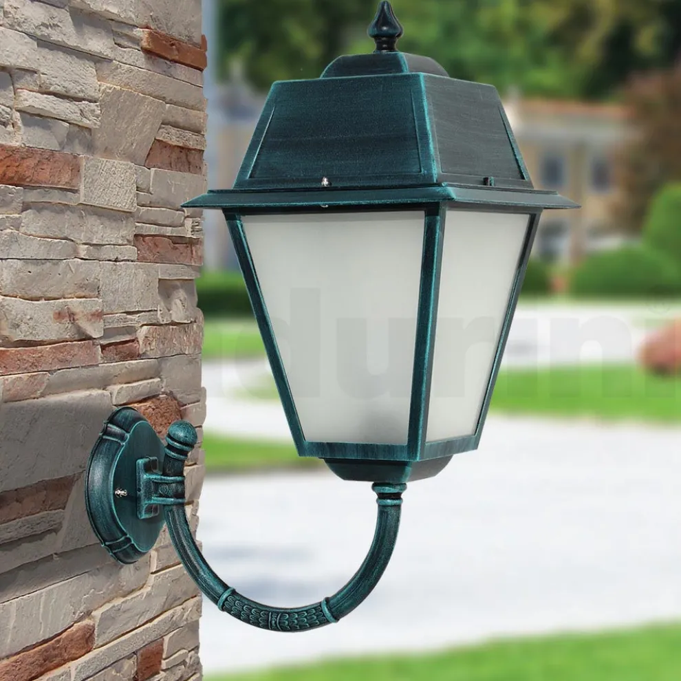 Außenwandleuchte aus Aluminium und Glas, hergestellt in Italien – Doroty