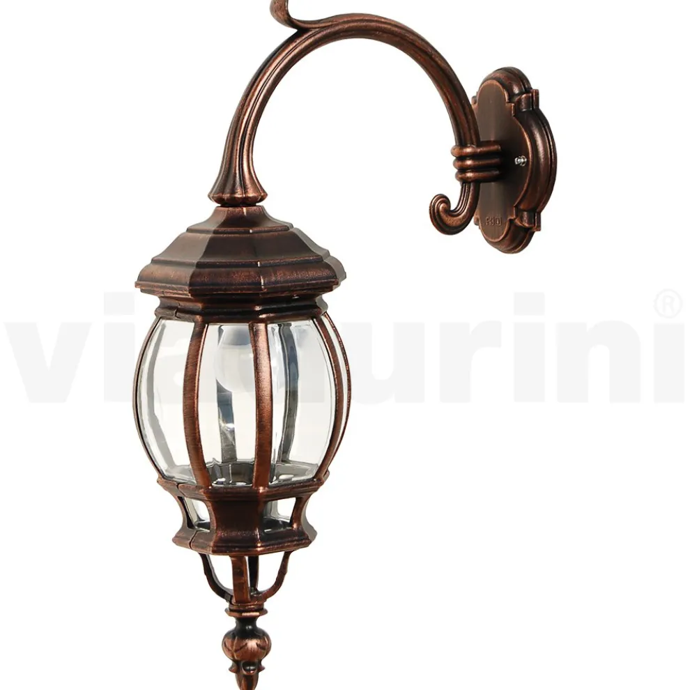 Außenwandleuchte im Vintage-Stil aus Aluminium, hergestellt in Italien – Leona