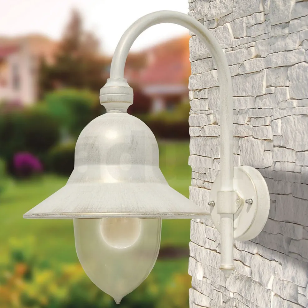 Außenwandleuchte im Vintage-Stil aus Aluminium, hergestellt in Italien – Cassandra