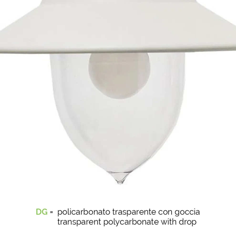 Außenwandleuchte im Vintage-Stil aus Aluminium, hergestellt in Italien – Cassandra