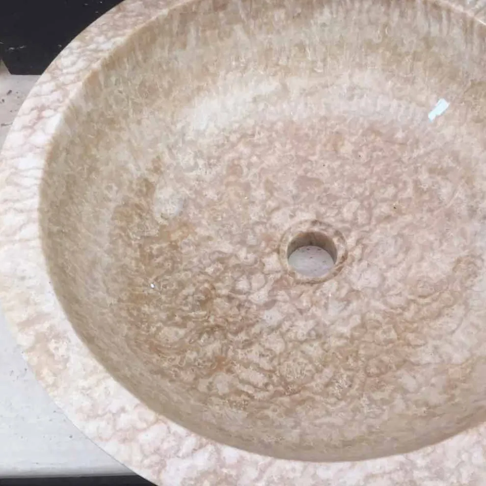 Aufsatzwaschbecken aus Naturstein Ana, Einzelstück