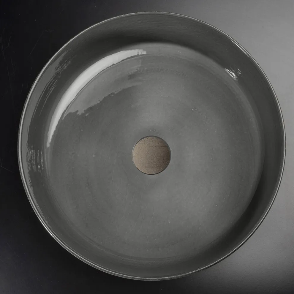 Aufsatzwaschbecken aus handgedrehtem Ton Made in Italy - Tatiana