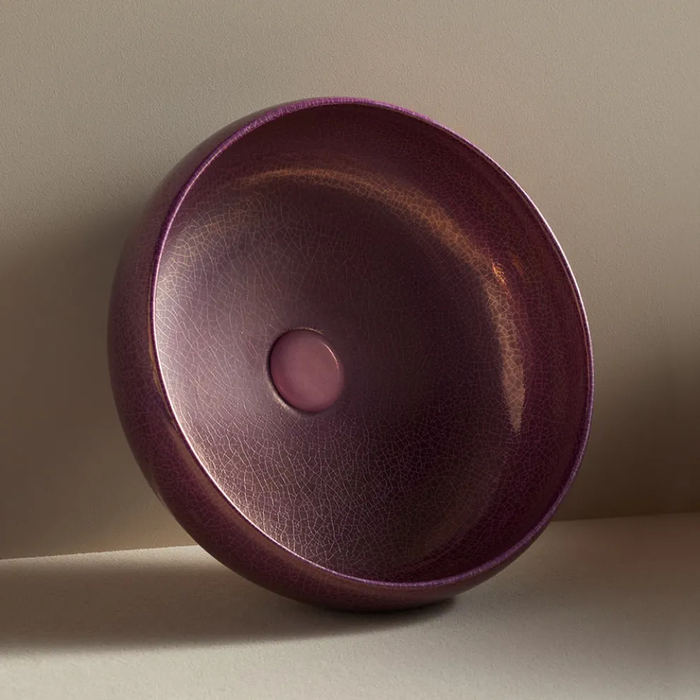 Aufsatzwaschbecken für Badezimmer aus Schamott, hergestellt in Italien – Tallone