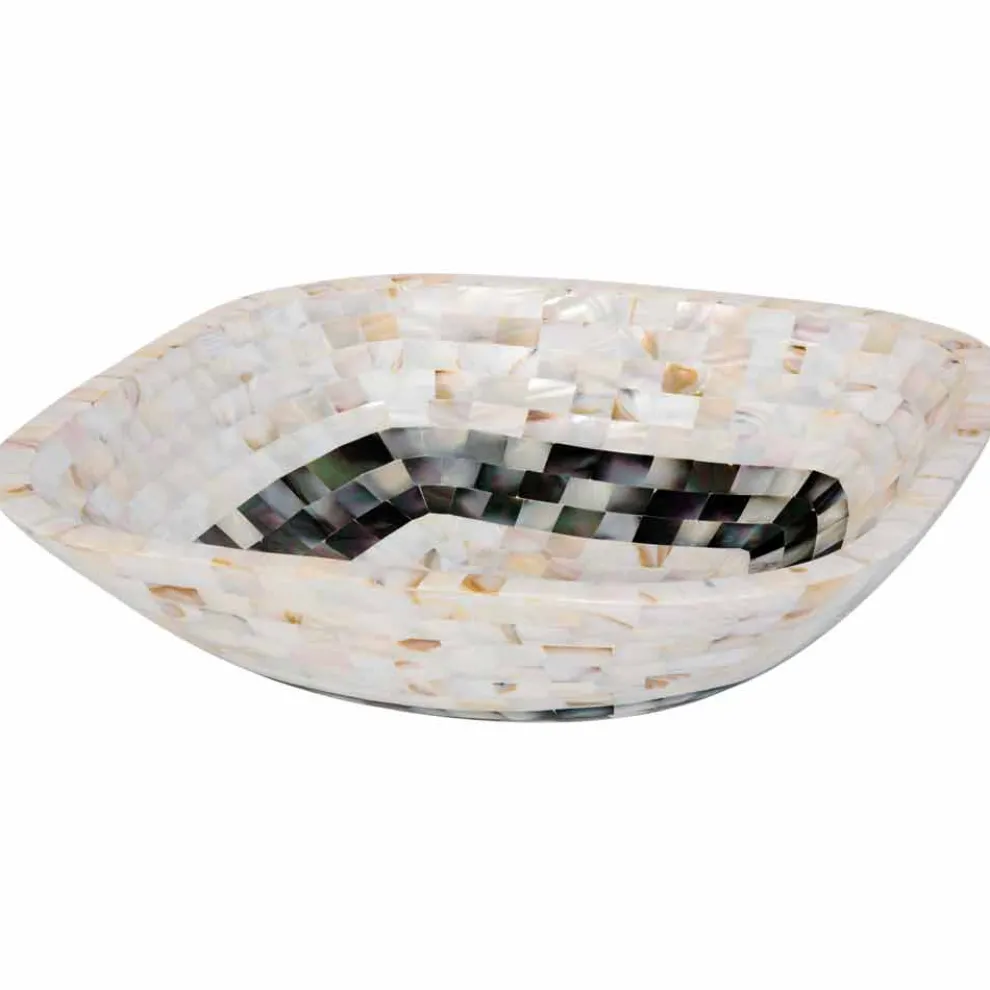 Aufsatzwaschbecken mit Aktenheften aus Muscheln Bea, einziges Stück