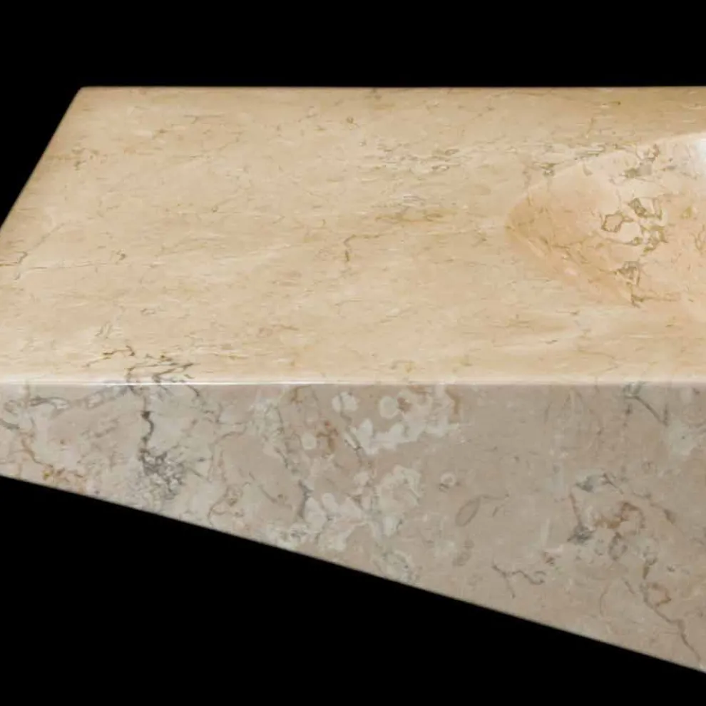 Aufsatzwaschbecken aus Naturstein weiß Vox, Einzelstück