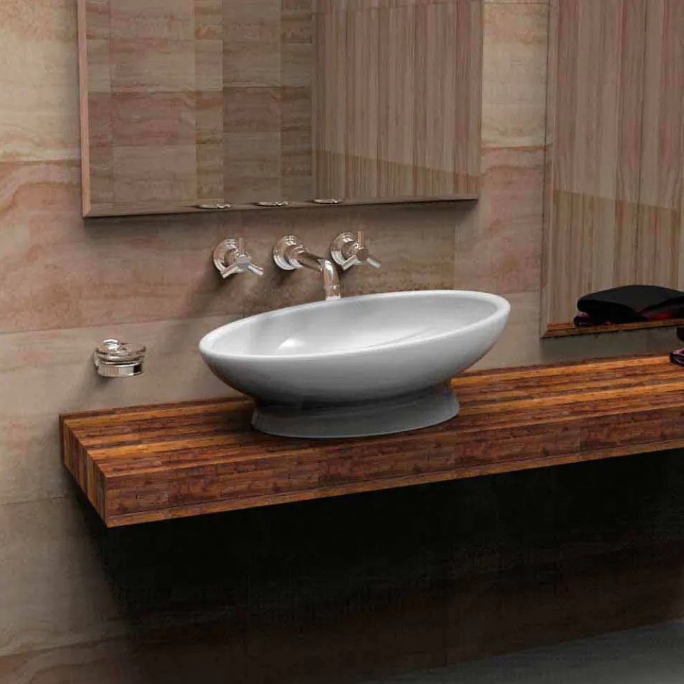 Aufsatzwaschbecken in modernem Design Egg Made in Italy