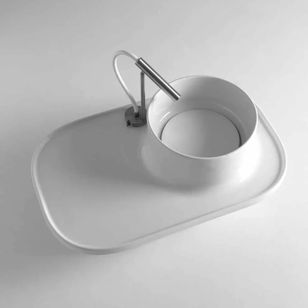 Aufsatzwaschbecken aus Keramik in modernem Design Marta