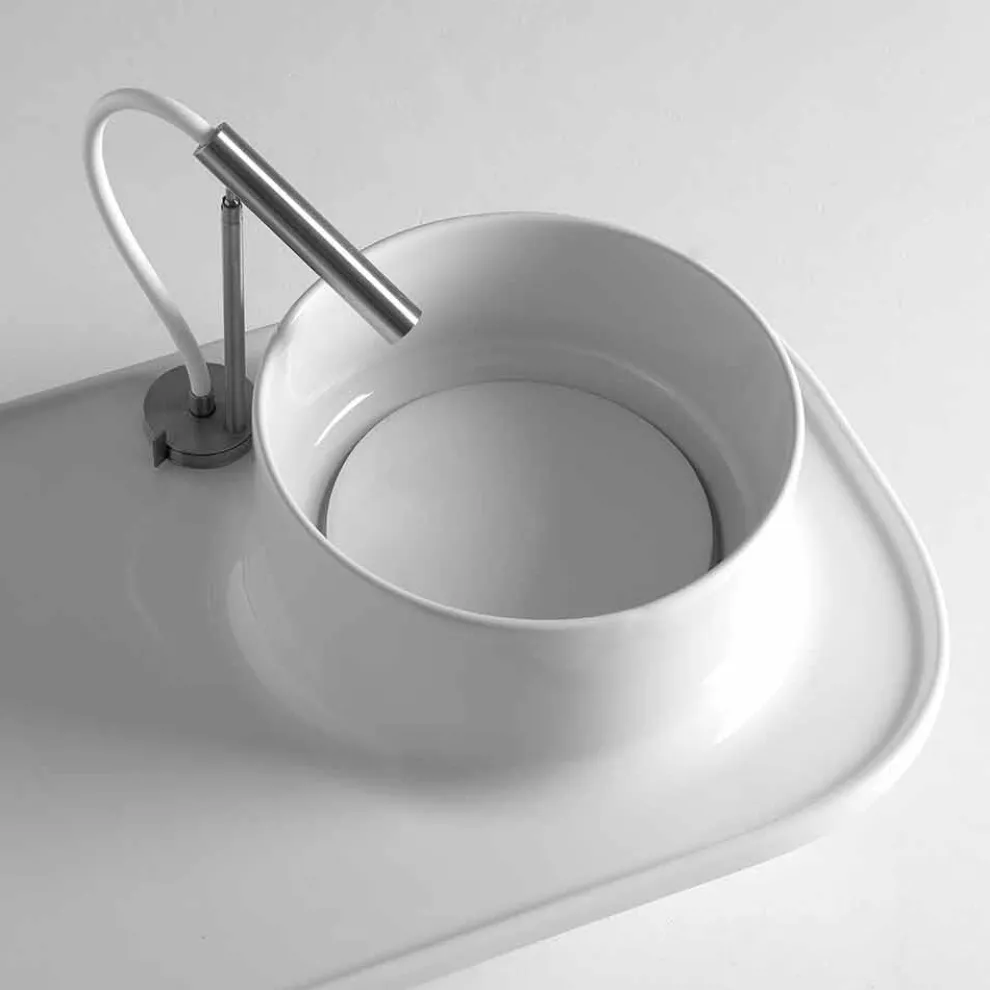 Aufsatzwaschbecken aus Keramik in modernem Design Marta