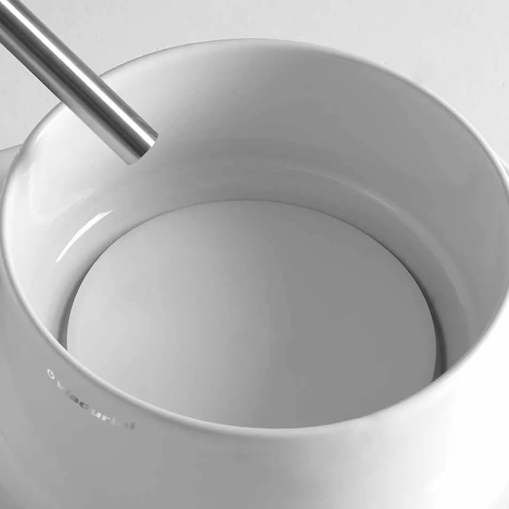 Aufsatzwaschbecken mit integriertem Regal aus farbiger Keramik - Uber