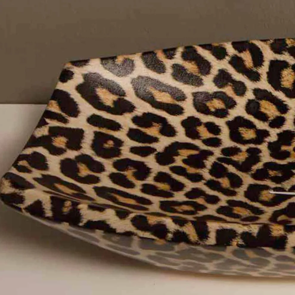 Aufsatzwaschbecken aus Keramik, Gepard, Design made in Italy Laura