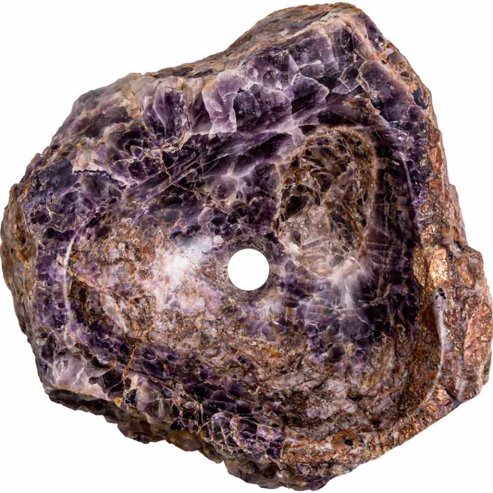 Aufsatzwaschbecken aus Amethyststein, Vidor