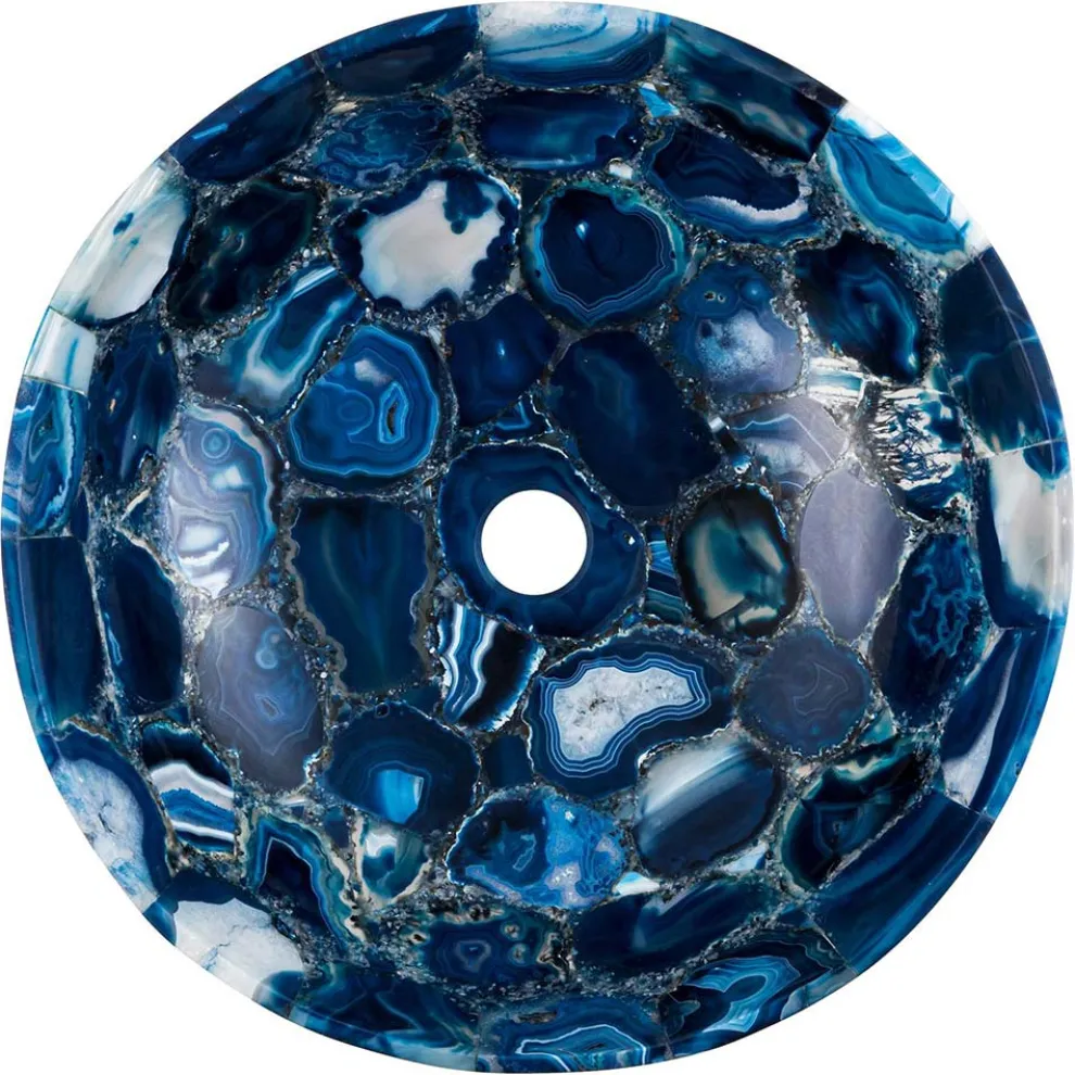 Aufsatzwaschbecken aus Achat Sasha Design, handgemachtes Einzelstück