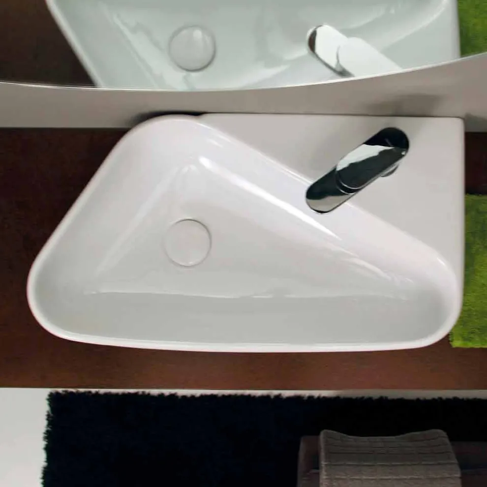 Aufsatzwaschbecken Design aus Keramik, made in Italy Sheyla