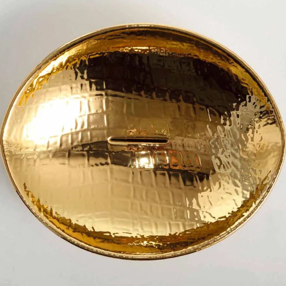 Aufsatzwaschbecken aus Keramik-gold made in Italy Design Animals