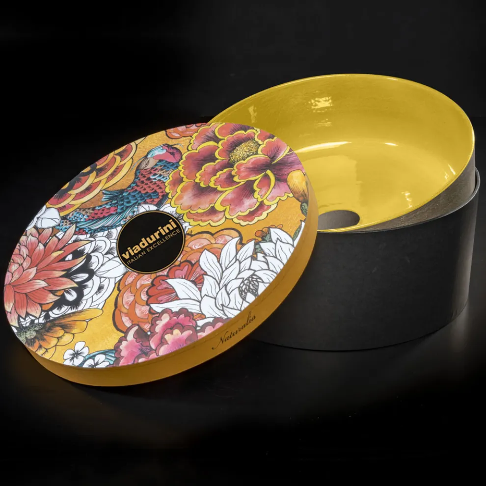 Aufsatzwaschbecken aus feuerfestem Ton Made in Italy - Tatiana