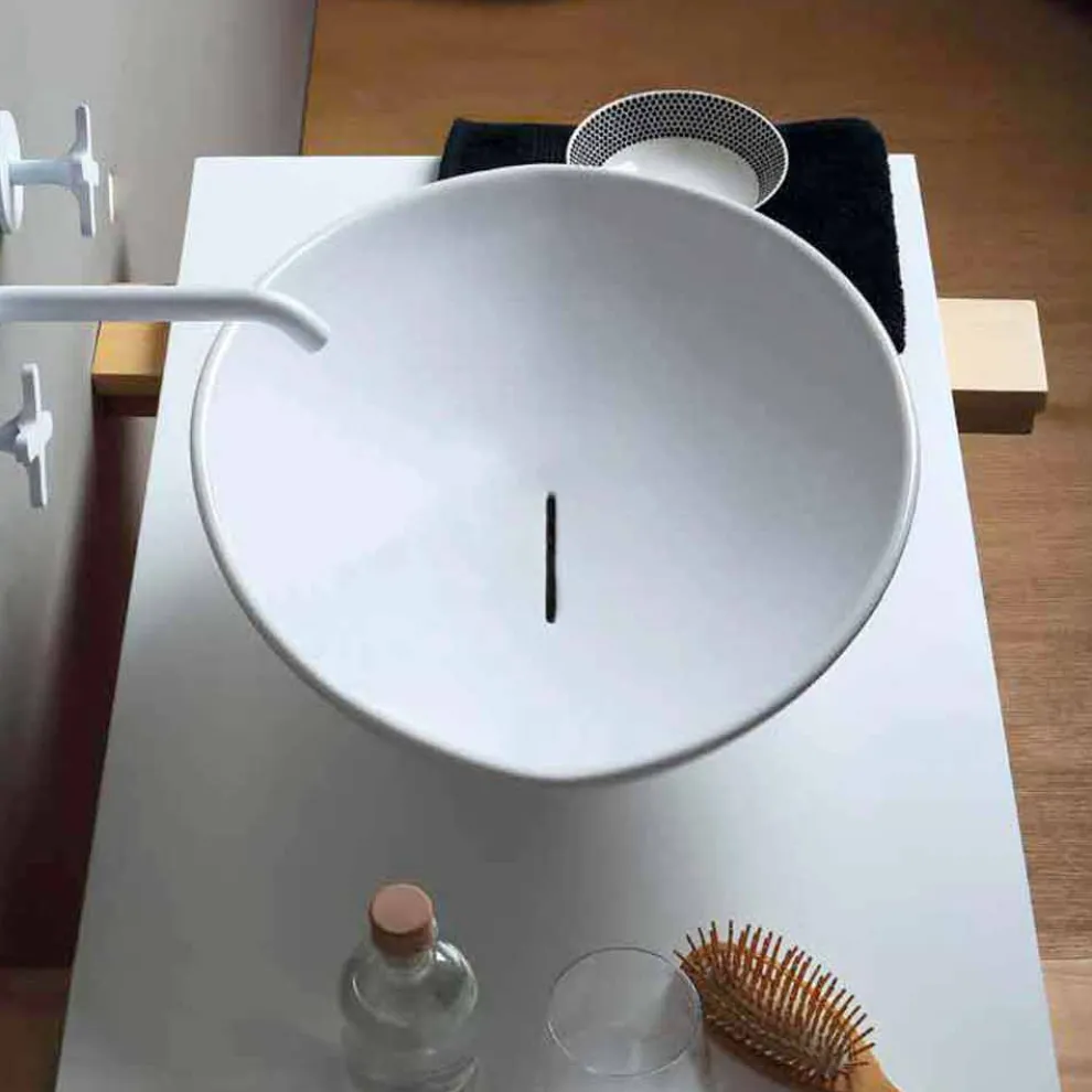 Aufsatzwaschbecken aus Keramik, modernes Design made in Italy Animals