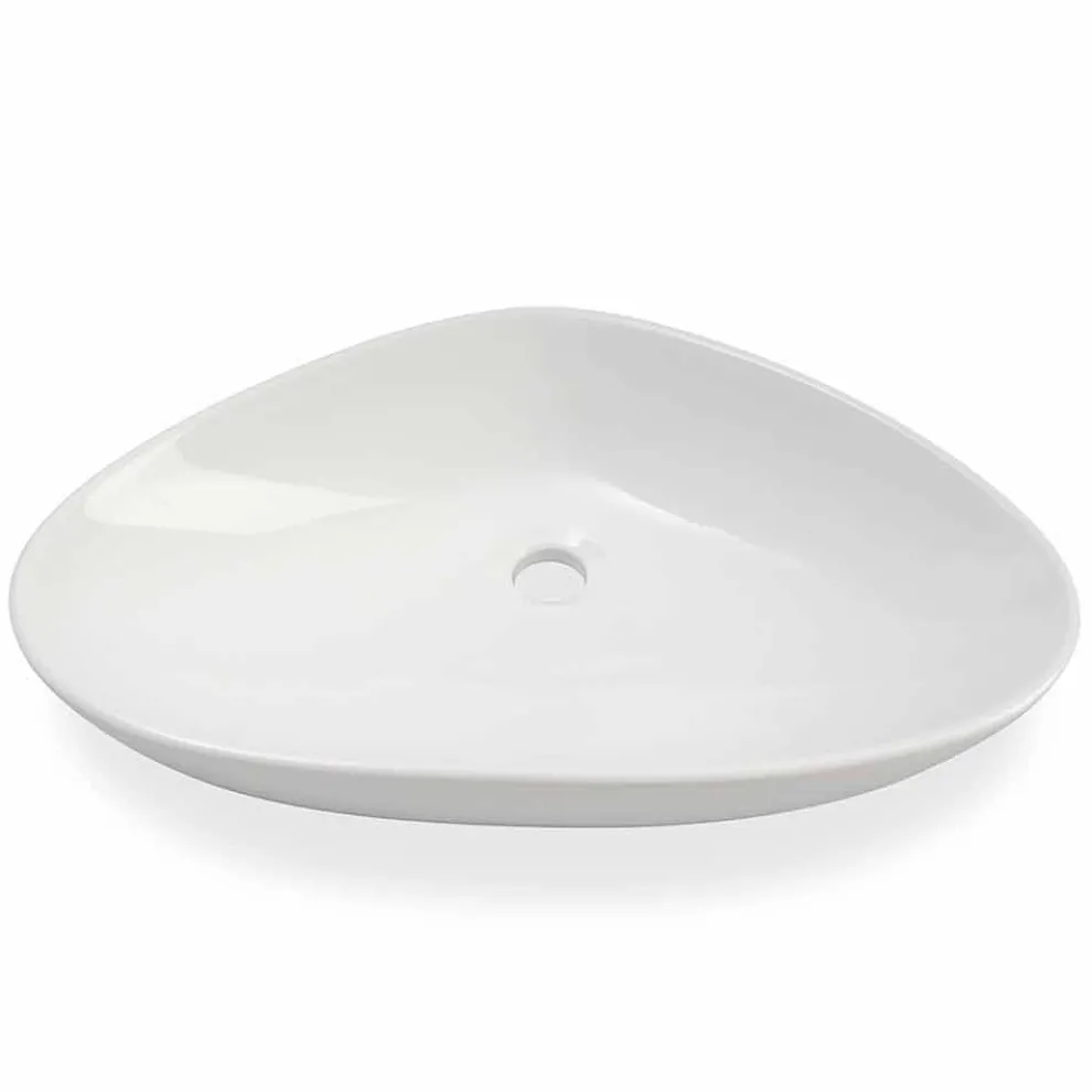 Aufsatzwaschtisch aus weißer Keramik Made in Italy - Hamburg