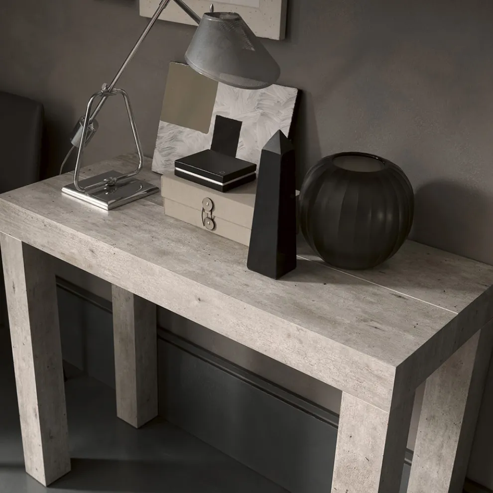 Ausziehbare Konsole bis 290 cm aus Melaminholz Made in Italy - Paride